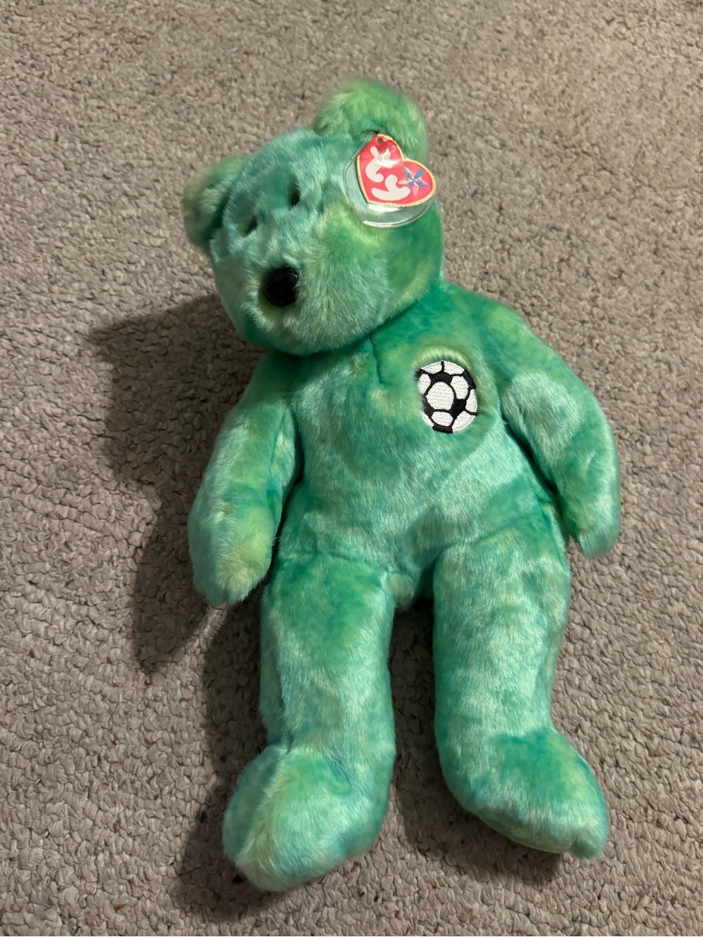 Ty Beanie Baby Soccer Bear